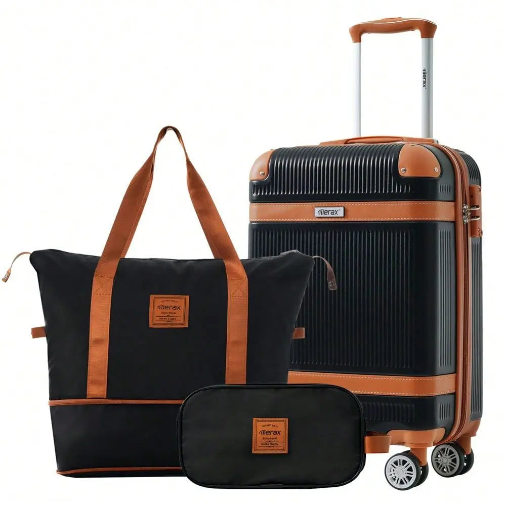 Hardshell Luggage Set 3Piece, 20 Inch CarryOn Suitcase With Spinner Wheels TSA Lock, Lightweight Durable ABS For Travel Busines
