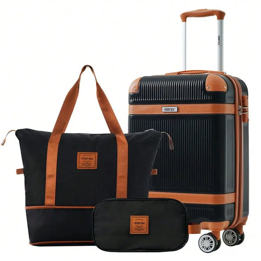 Hardshell Luggage Set 3Piece, 20 Inch CarryOn Suitcase With Spinner Wheels TSA Lock, Lightweight Durable ABS For Travel Busines