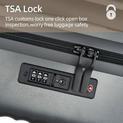 20 Inch Carry on LuggageAirline Approved 22x14x9 Hard Shell Carry on Suitcase with 360° Spinner Wheels TSA Lock and Lightweight