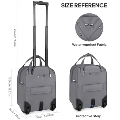 Softside Carry On Luggage With Wheels Airline Approved 16-Inch Carry On Suitcase With Durable Lock Lightweight Underseat Carry-
